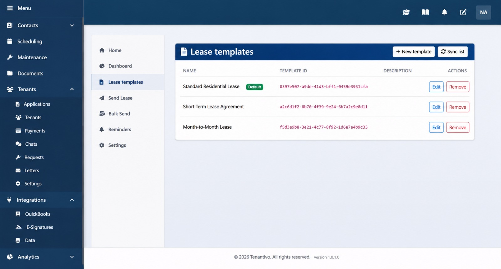 Click Save Template in the editor bar after editing merge fields