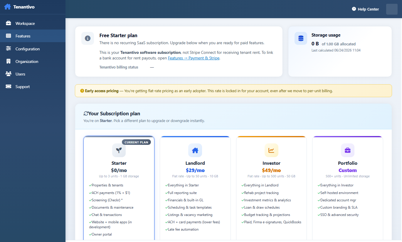 Complete organization information fields