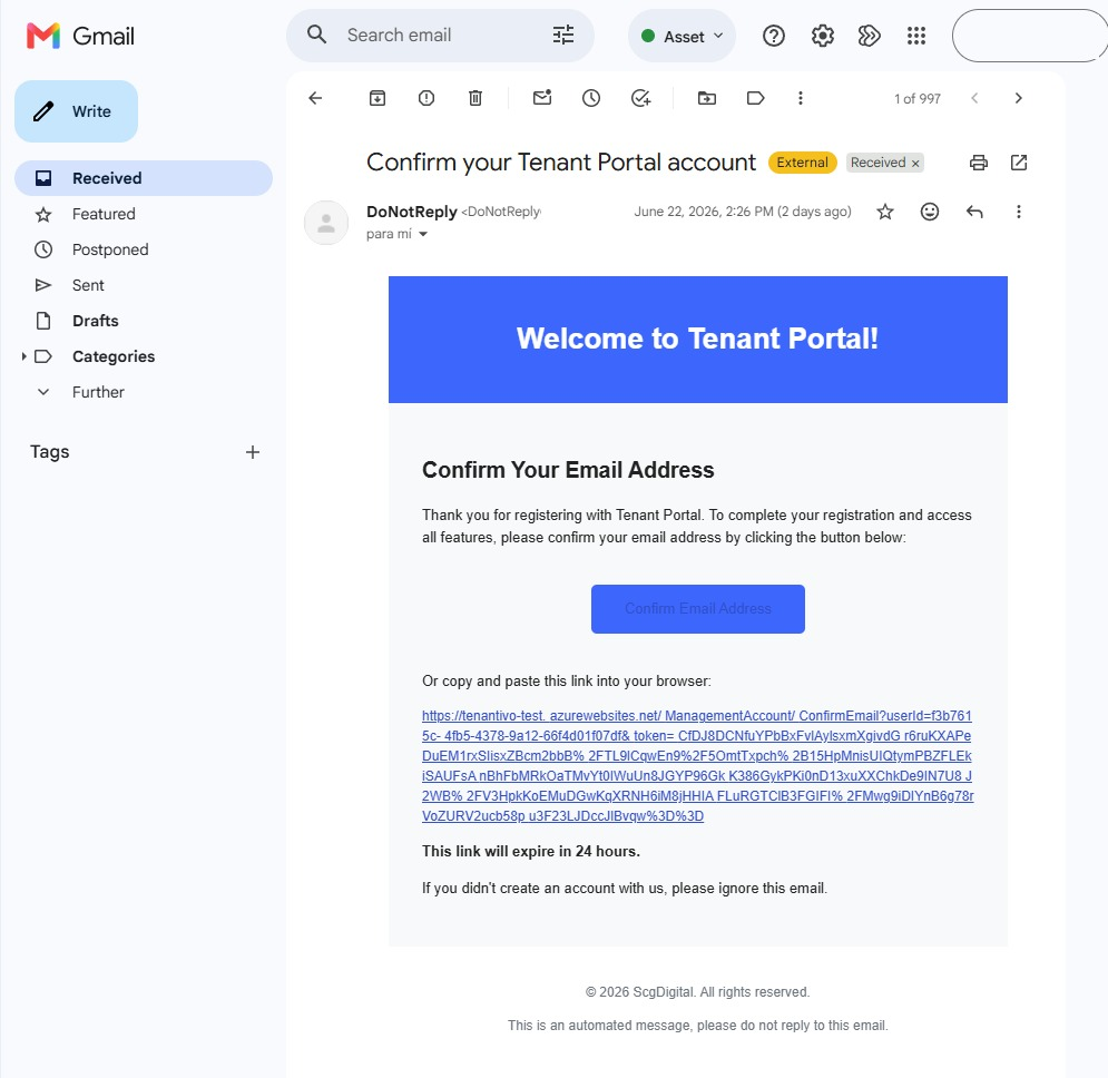 Verify your email address